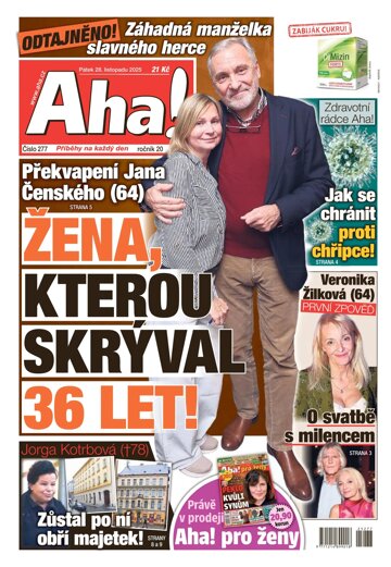 Obálka e-magazínu AHA! 28.11.2025