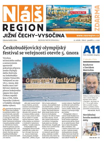 Obálka e-magazínu Náš Region - Jižní Čechy 6/2026