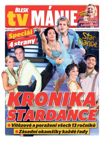 Obálka e-magazínu Blesk Tv manie 10.10.2026