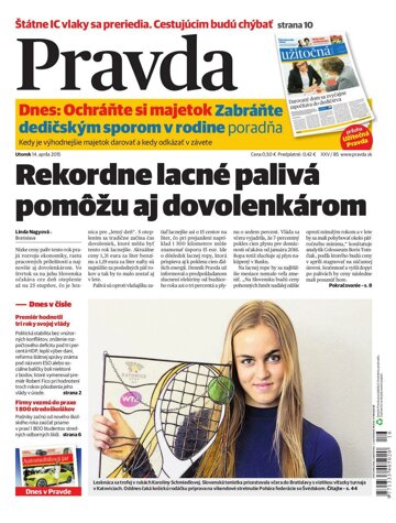 Obálka e-magazínu Pravda 14.4.2015
