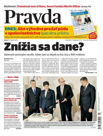 Obálka e-magazínu Pravda 16. 2. 2016