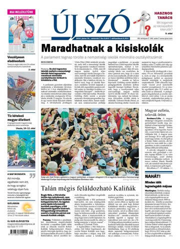 Obálka e-magazínu Új Szó 16.6.2016