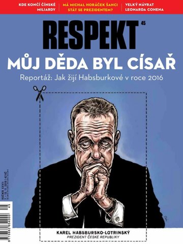 Obálka e-magazínu Respekt 45/2016
