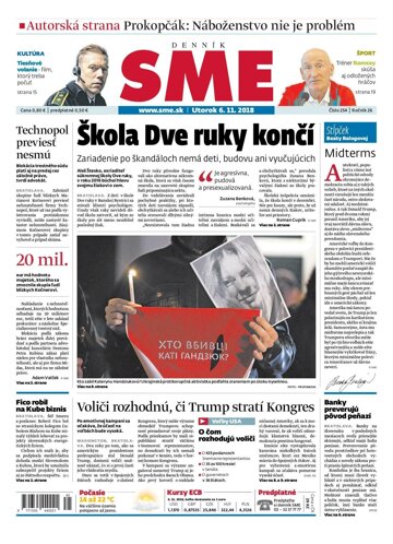 Obálka e-magazínu SME 6.11.2018