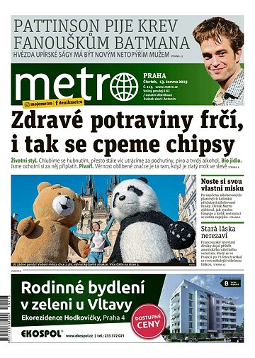 Obálka e-magazínu deník METRO 13.6.2019