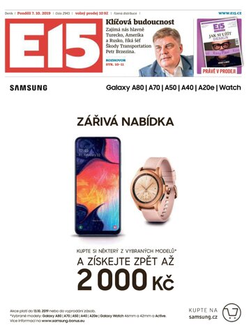 Obálka e-magazínu E15 7.10.2019