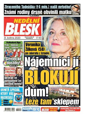 Obálka e-magazínu Nedělní Blesk 31.5.2020