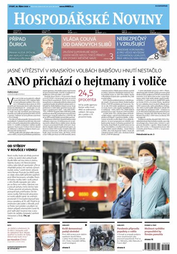 Obálka e-magazínu Hospodářské noviny 203 - 20.10.2020