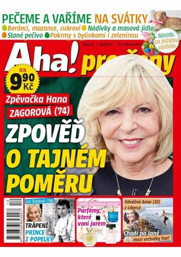 Obálka e-magazínu AHA! pro ženy 12/2021