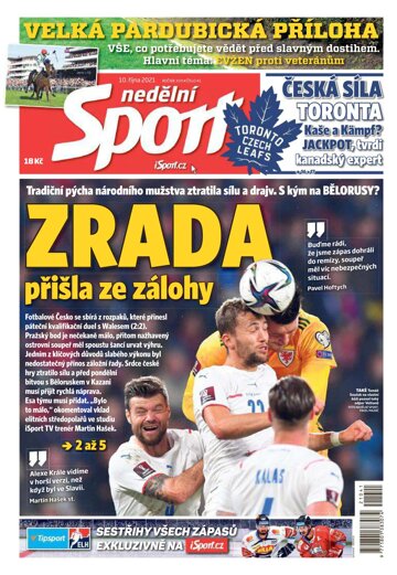 Obálka e-magazínu Nedělní Sport 10.10.2021