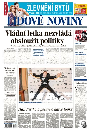 Obálka e-magazínu Lidové noviny 6.3.2023