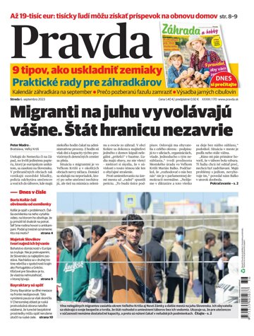 Obálka e-magazínu Pravda 06. 09. 2023