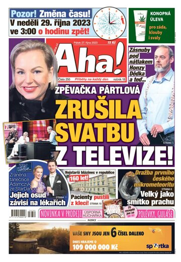 Obálka e-magazínu AHA! 27.10.2023