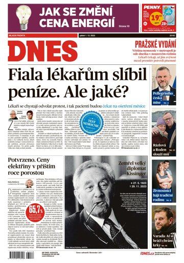 Obálka e-magazínu MF Dnes 1.12.2023