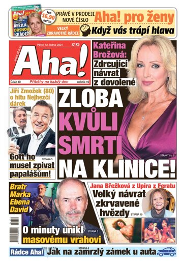 Obálka e-magazínu AHA! 12.1.2024