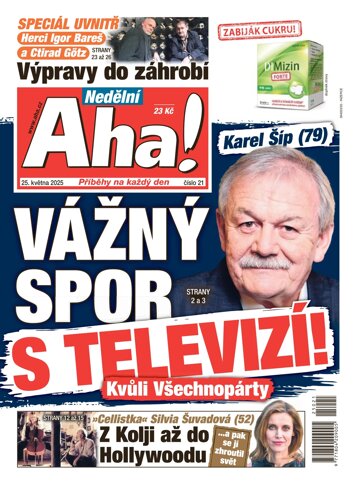 Obálka e-magazínu Nedělní AHA! 25.5.2025