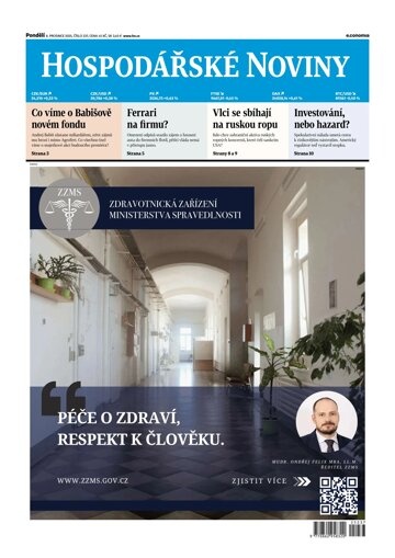 Obálka e-magazínu Hospodářské noviny 237 - 8.12.2025