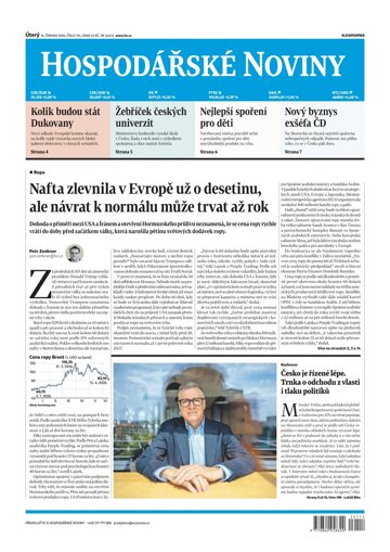Obálka e-magazínu Hospodářské noviny 114 - 16.6.2026