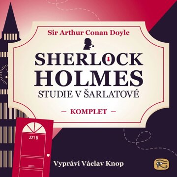 Obálka audioknihy Sherlock Holmes: Studie v šarlatové – KOMPLET