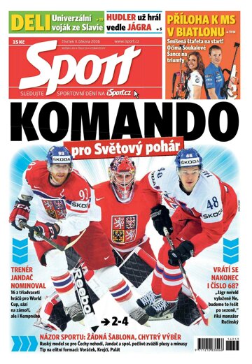 Obálka e-magazínu Sport 3.3.2016