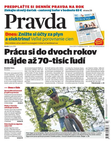 Obálka e-magazínu Pravda 8. 6. 2016