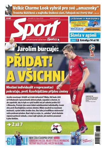 Obálka e-magazínu Sport 10.10.2016