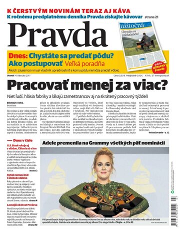 Obálka e-magazínu Pravda 14. 2. 2017