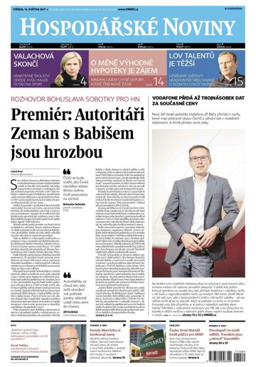 Obálka e-magazínu Hospodářské noviny 089 - 10.5.2017