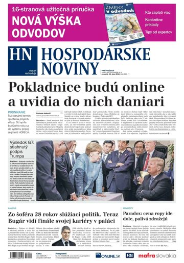 Obálka e-magazínu Hospodárske noviny 11.06.2018