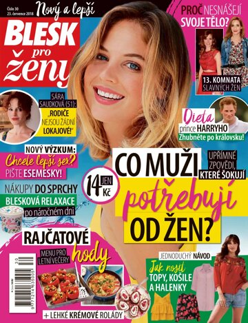 Obálka e-magazínu Blesk pro ženy 23.7.2018