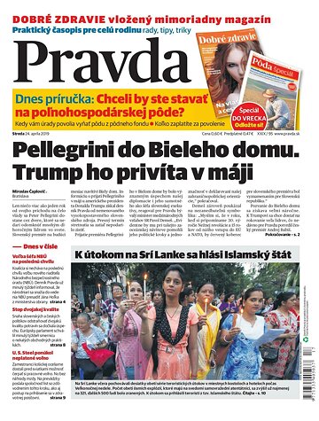 Obálka e-magazínu Pravda 24. 4. 2019