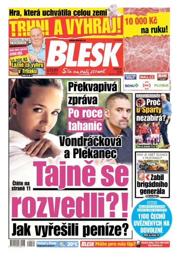 Obálka e-magazínu Blesk 24.9.2019