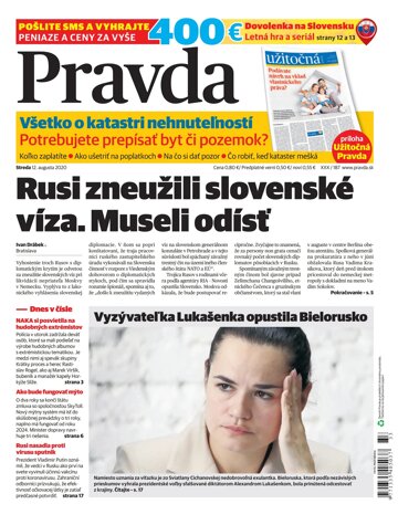 Obálka e-magazínu Pravda 12. 8. 2020