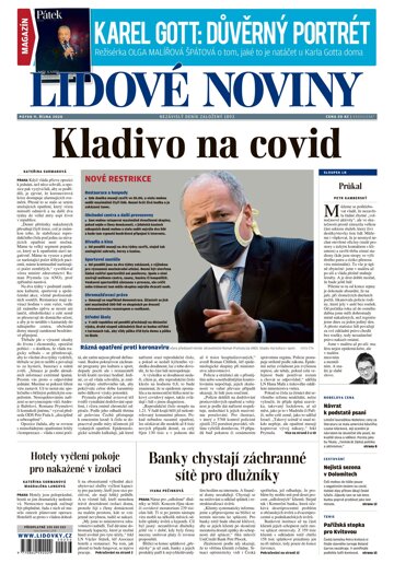 Obálka e-magazínu Lidové noviny 9.10.2020