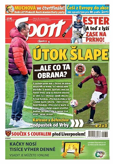 Obálka e-magazínu Sport 16.2.2021