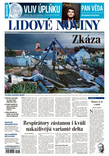 Obálka e-magazínu Lidové noviny 25.6.2021