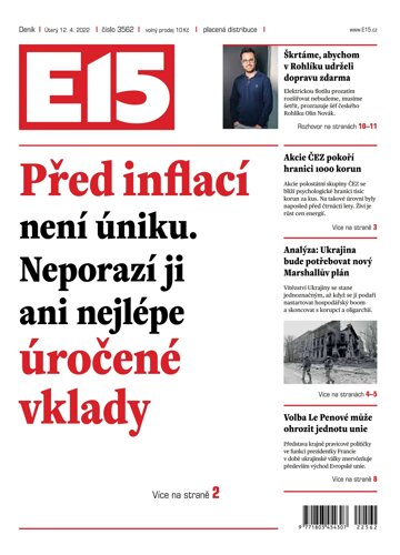 Obálka e-magazínu E15 12.4.2022