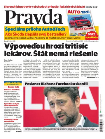 Obálka e-magazínu Pravda 15. 7. 2022