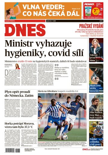 Obálka e-magazínu MF Dnes 22.7.2022