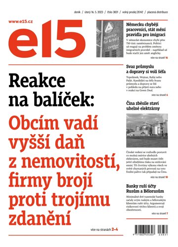 Obálka e-magazínu E15 - 16.5.2023