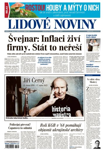 Obálka e-magazínu Lidové noviny 19.8.2023