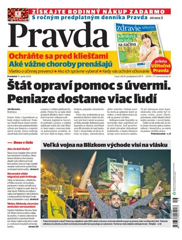 Obálka e-magazínu Pravda 15. 4. 2024