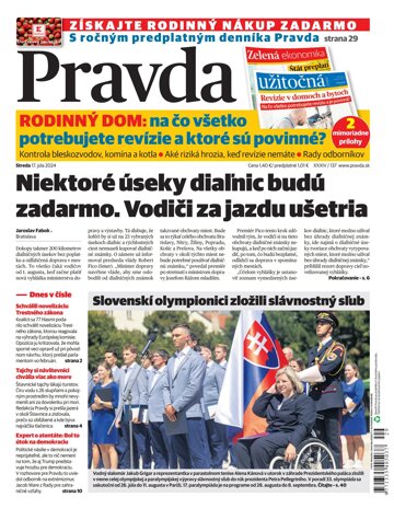 Obálka e-magazínu Pravda 17. 7. 2024