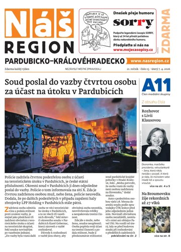 Obálka e-magazínu Náš Region - Pardubicko/Královéhradecko 15/2026