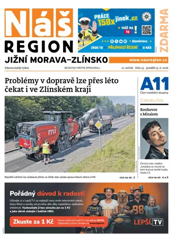 Obálka e-magazínu Náš Region - Jižní Morava/Zlínsko 25/2026