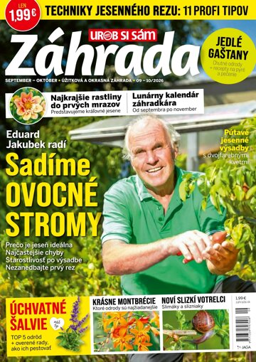 Obálka e-magazínu Záhrada 2026 08-09