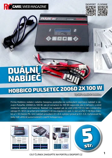 Nabíječ Hobbico Pulsetec 2006D 2x 100 W