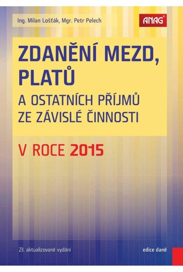 Obálka e-magazínu Zdanění mezd, platů a ostatních příjmů ze závislé činnosti v roce 2015
