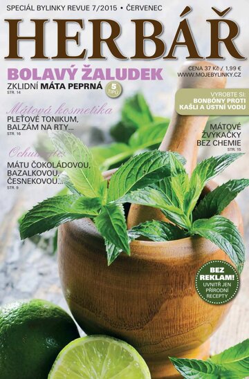 Obálka e-magazínu Herbář 7/15 máta