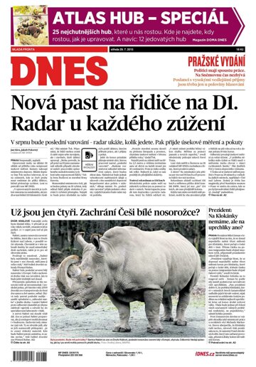 Obálka e-magazínu MF Dnes 29.7.2015